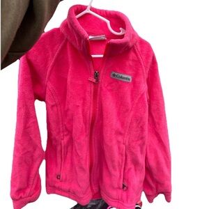 Columbia Girls' Hot Pink Fleece Jacket